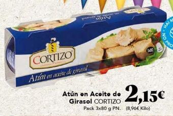 Gadis Atún en aceite de girasol cortizo oferta
