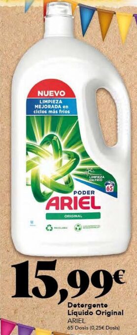 Gadis Detergente líquido ariel oferta