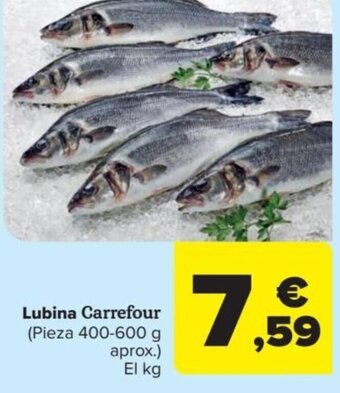 Carrefour Lubina Carrefour (Pieza 400-600 g aprox.) El kg oferta