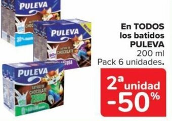 Carrefour EN TODOS los batidos PULEVA oferta