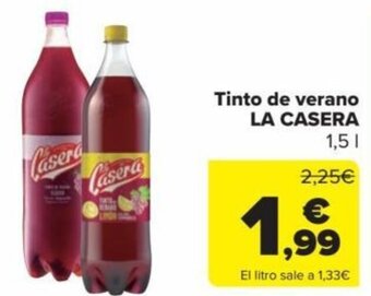 Carrefour Tinto de verano LA CASERA oferta