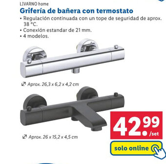 Lidl LIVARNO home Grifería de bañera con termostato oferta