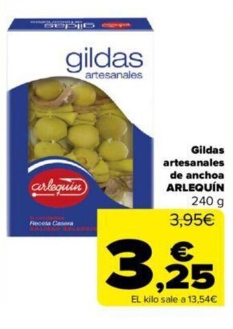 Carrefour Gildas artesanales de anchoa ARLEQUÍN 240 g oferta