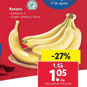 Lidl Banana oferta