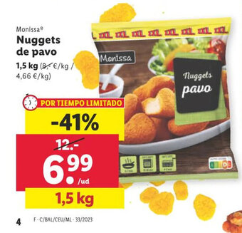 Lidl Nuggets de pavo oferta