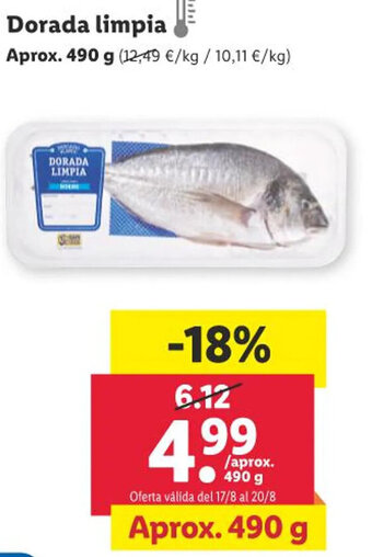 Lidl Dorada limpia oferta