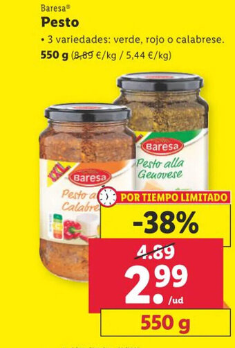 Lidl Baresa Pesto oferta