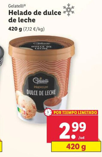 Lidl Gelatelli Helado de dulce de leche oferta