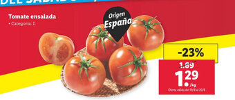 Lidl Tomate ensalada oferta