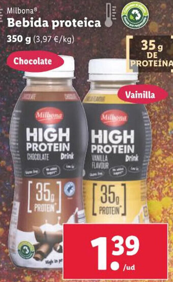 Lidl Milbona® Bebida proteica oferta