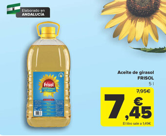 Carrefour Aceite de girasol FRISOL oferta