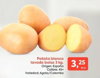 Suma Supermercados Patata blanca lavada bolsa 3 kg oferta