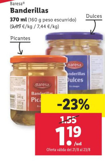 Lidl Baresa Banderillas oferta
