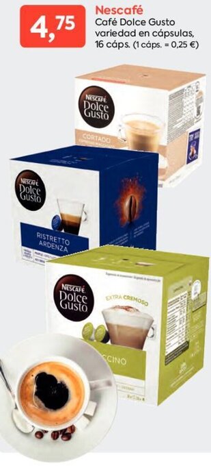 Suma Supermercados Nescafé Café Dolce Gusto variedad en cápsulas, 16 cáps. oferta