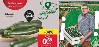 Lidl Calabacin oferta