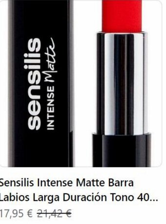 MiFarma Sensilis Intense Matte Barra Labios Larga Duración Tono 40... oferta