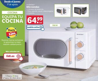 Lidl Microondas silvercrest oferta