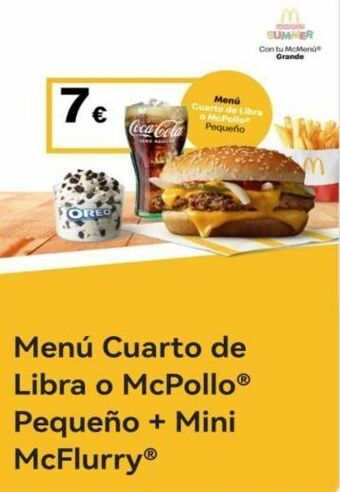 McDonald's Coca-cola oferta