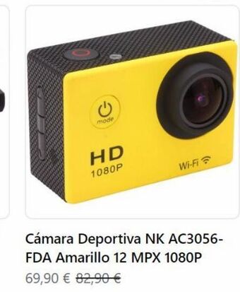 La Oportunidad Videocámara deportiva nk oferta