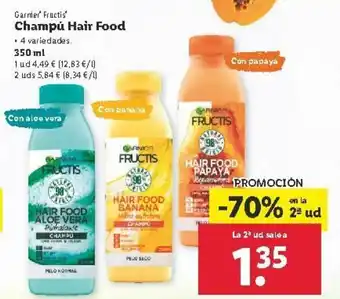 Lidl Champú Hair Food 350ml oferta