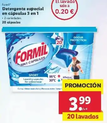 Lidl Detergente especial en cápsulas 3 en 1 oferta