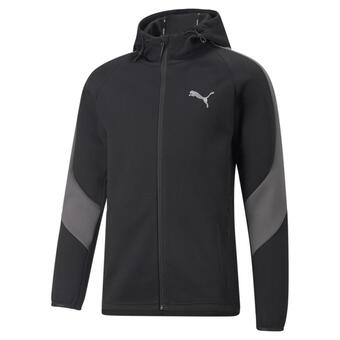 Decathlon Sudadera con capucha y cremallera hombre puma evostripe negro oferta
