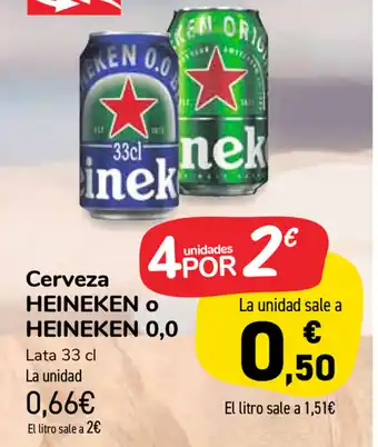 Carrefour Market Heineken 0,0 Cerveza 33cl oferta