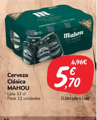 Carrefour Market Mahou Cerveza Clásica 33cl oferta