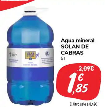 Carrefour Market Solan De Cabras Agua mineral 5L oferta