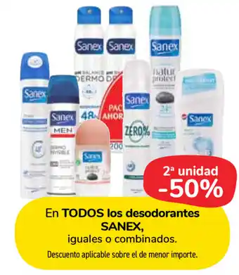 Carrefour Market Sanex En Todos los desodorantes oferta