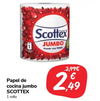 Carrefour Market Scottex Papel de cocina jumbo 1 rollo oferta