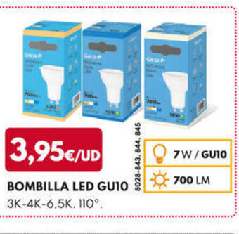 BricoCentro BOMBILLA LED GUIO 3K-4K-6,5K. 110º. oferta