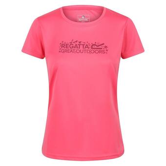 Decathlon Camiseta fingal vi logotipo para mujer rosa tropical oferta