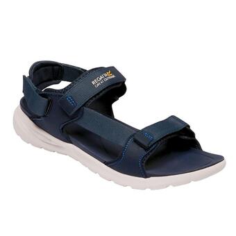 Decathlon Sandalias de ante tiras ajustables, cierres adhesivos para hombre denim oscuro, oferta