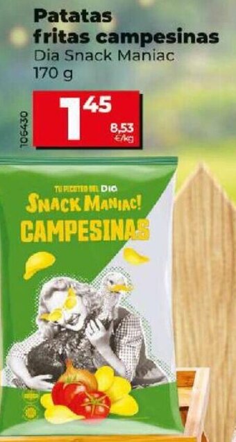 Dia Patatas fritas campesinas Dia Snack Maniac oferta