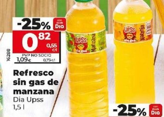 Dia Refresco sin gas de manzana Dia Upss oferta