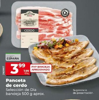 Dia Panceta de cerdo oferta
