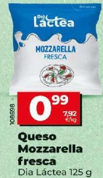 Dia Queso Mozzarella fresca oferta
