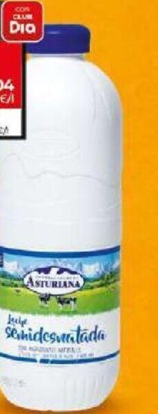 Dia Leche semidesnatada Asturiana botella 2,2 L oferta