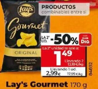 Dia Lay's Gourmet 170 g oferta