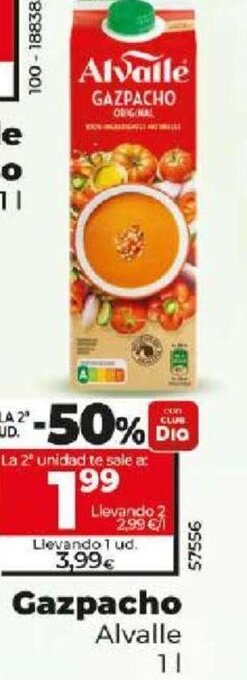 Dia Gazpacho Alvalle 1L oferta
