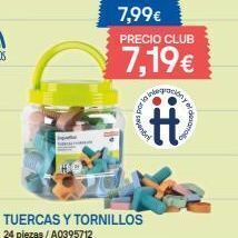 Juguettos 7,99€ precio club  7,19€  has por to  #:  tuercas y tornillos 24 piezas / a0395712 oferta