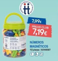 Juguettos Homero acheticos  #:  juguet  desance  7,99€  precio club  7,19€  números magnéticos 112 piezas / a0148587 oferta