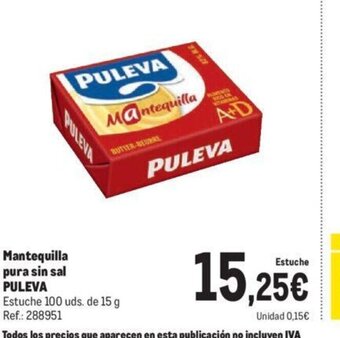 Makro Mantequilla pura sin sal PULEVA oferta