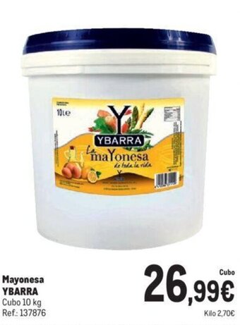 Makro Mayonesa YBARRA Cubo 10 kg Ref.: 137876 oferta