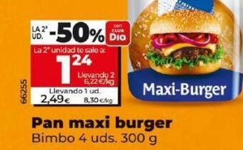 Dia Pan maxi burger oferta