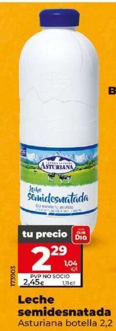 Dia Leche semidesnatada oferta