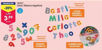 ALDI Letras / números magnéticos expertiz oferta