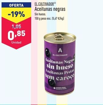 ALDI Aceitunas negras el cultivador oferta