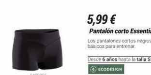 Decathlon Pantalones cortos essential oferta